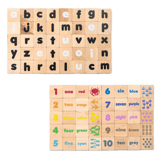 ABCs & 123s Magnetic Learning Tiles – Montessori-Inspired, Colors and Counting | Made in the Canada | Printed in the USA 🇺🇸