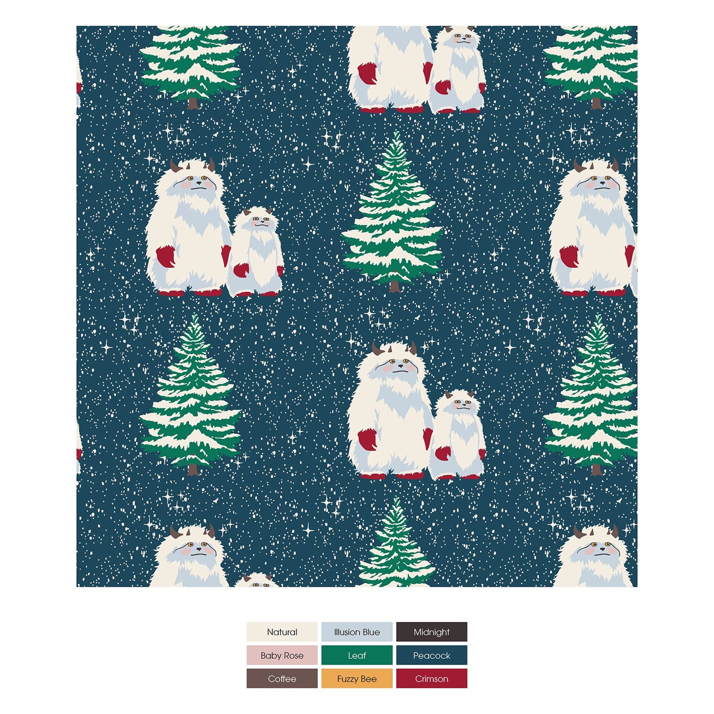 Print Coverall with 2 Way Zipper in Peacock Yeti
