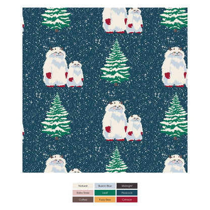 Print Coverall with 2 Way Zipper in Peacock Yeti