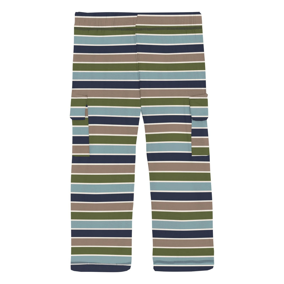 Print Cargo Pants in Fall Vibes Stripe