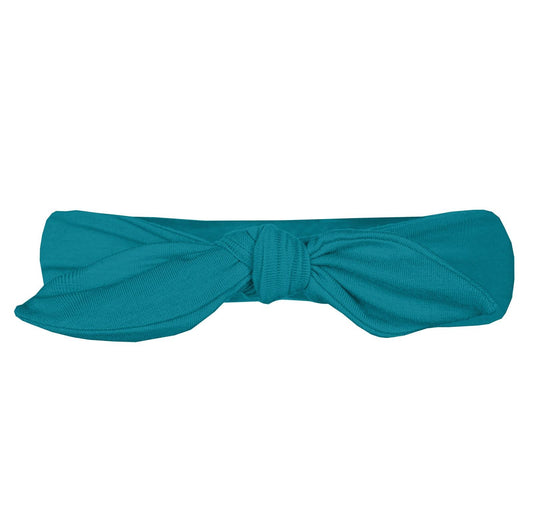 Bow Headband in Bay