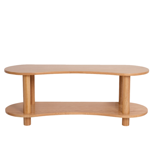 Leni Shelf Low – European Oak Two-Tier Storage for Early Childhood Spaces