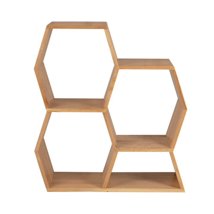 Honeycomb Shelf – Medium | Modular European Oak Storage