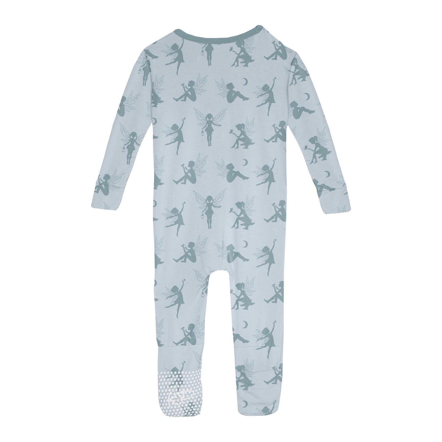 Print Convertible Sleeper with Zipper in Illusion Blue Forest Fairies