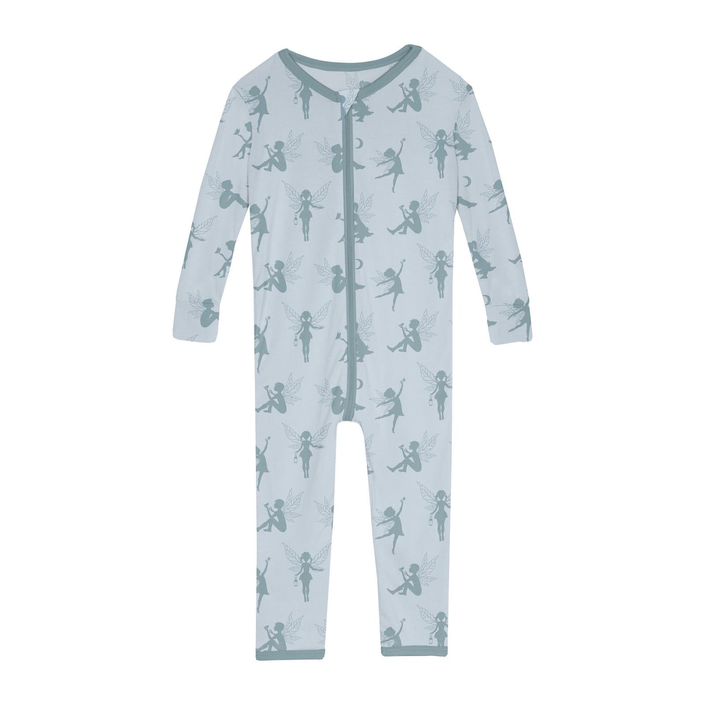 Print Convertible Sleeper with Zipper in Illusion Blue Forest Fairies