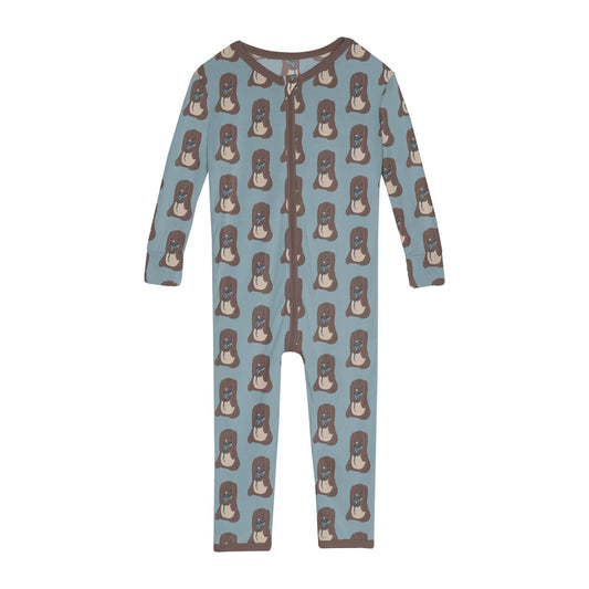 Print Convertible Sleeper with Zipper in Stormy Sea Velveteen Rabbit