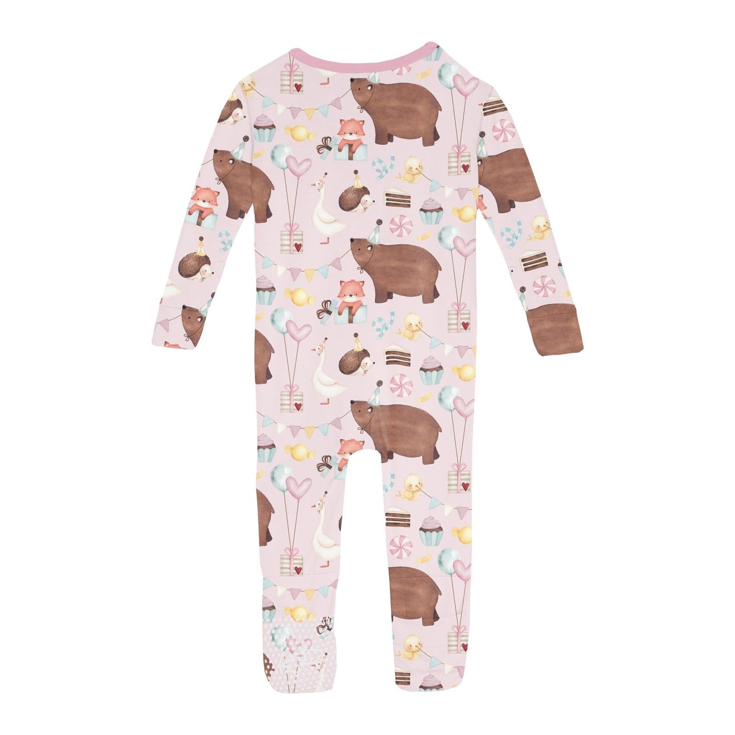 Print Convertible Sleeper with Zipper in Shrinking Violet Forest Party