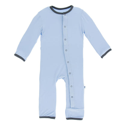 Holiday Applique Coverall in Pond Year of the Pig