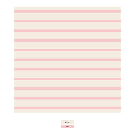 Print Changing Pad Cover in Lotus Sweet Stripe