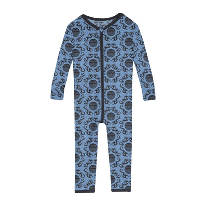 Print Convertible Sleeper with Zipper in Dream Blue Four Dragons
