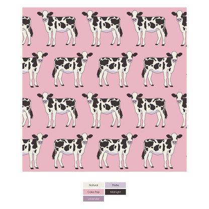 Print Convertible Sleeper with Zipper in Cake Pop Cows