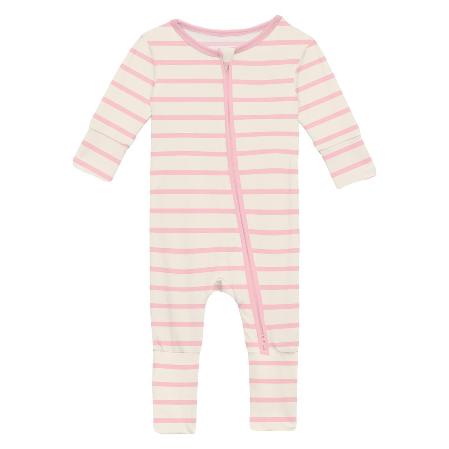 Print Convertible Coverall in Lotus Sweet Stripe
