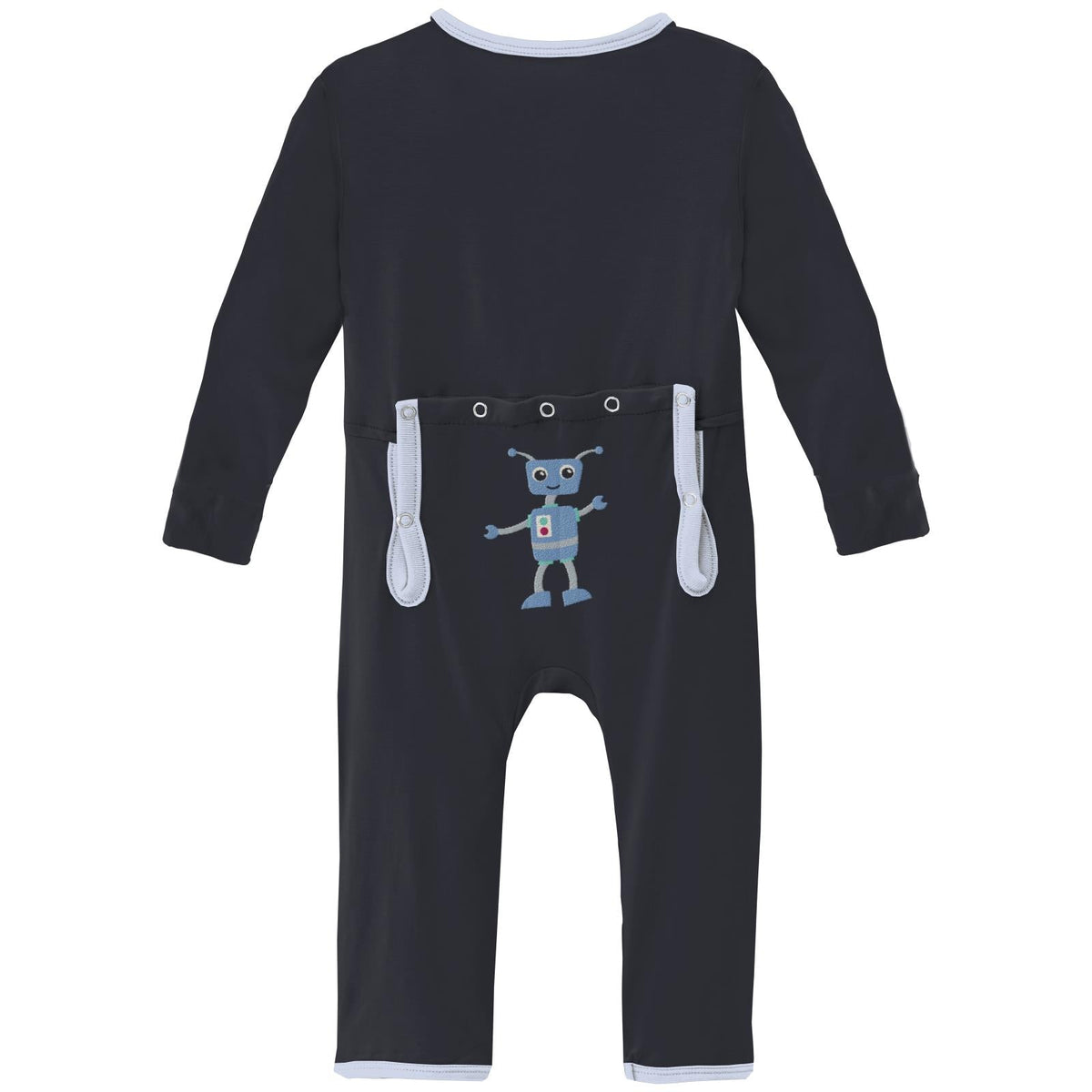 Applique Coverall with 2 Way Zipper in Deep Space Robot