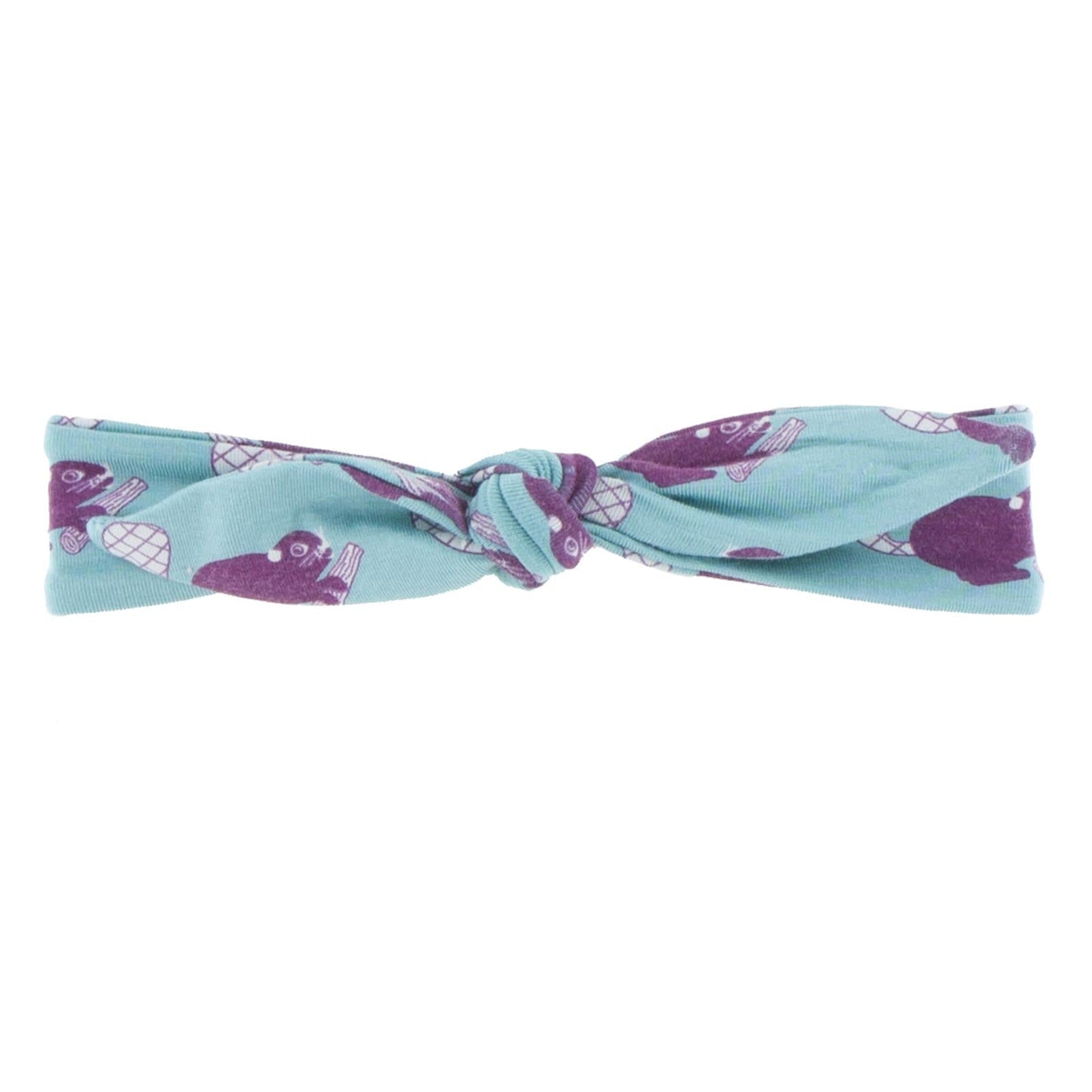 Print Bow Headband in Glacier Busy Beaver