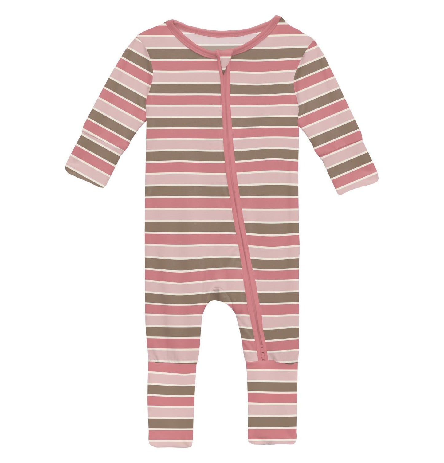 Print Convertible Coverall in Neapolitan Stripe