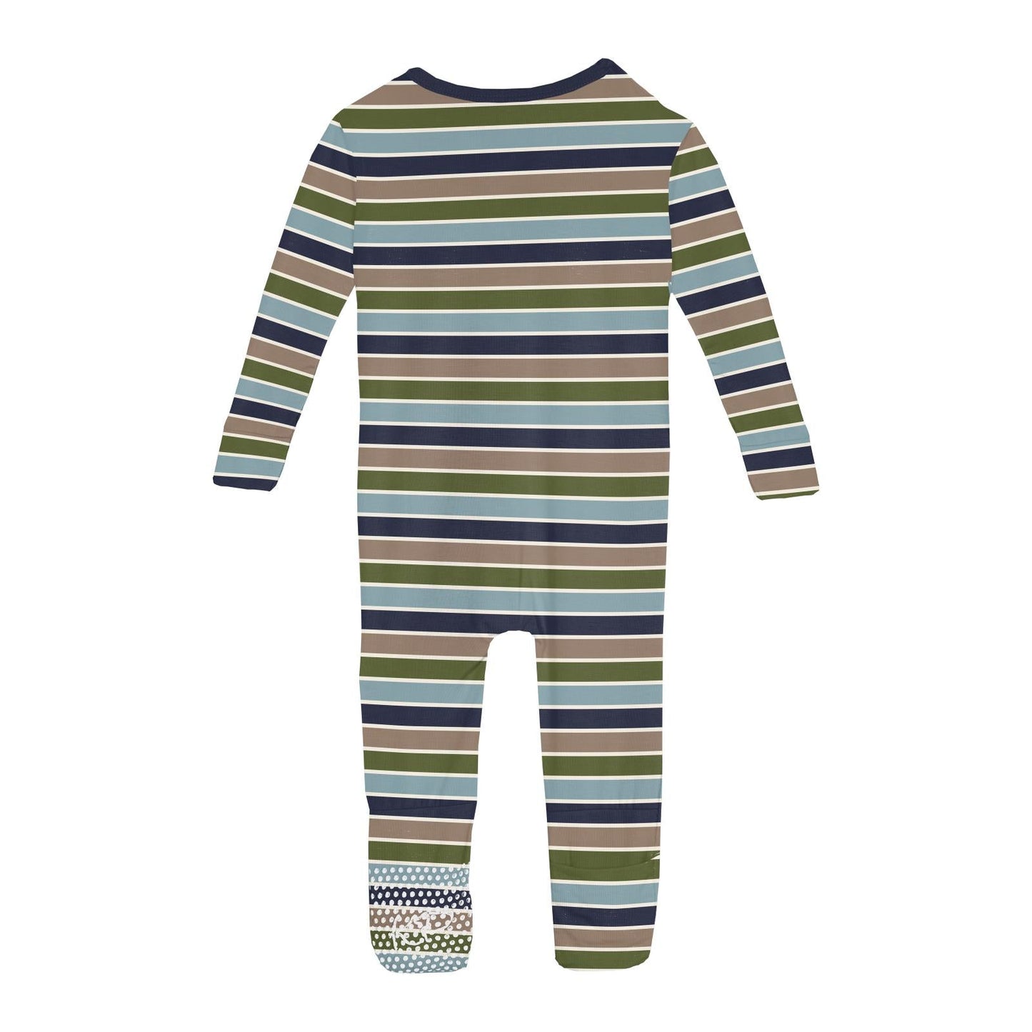 Print Convertible Coverall in Fall Vibes Stripe