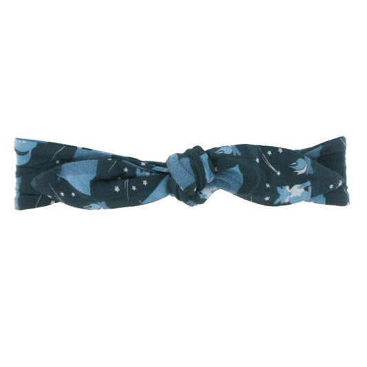 Print Bow Headband in Camping Fox