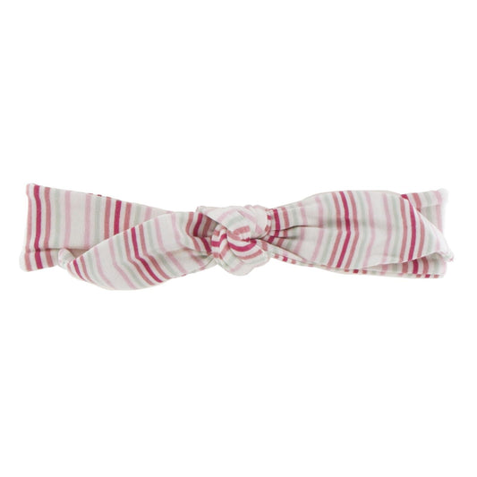 Print Bow Headband in Girl Desert Stripe