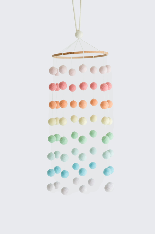 Pom Pom Mobile (Rainbow)