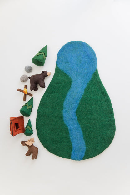 Woodland Camping Play Mat + Toys