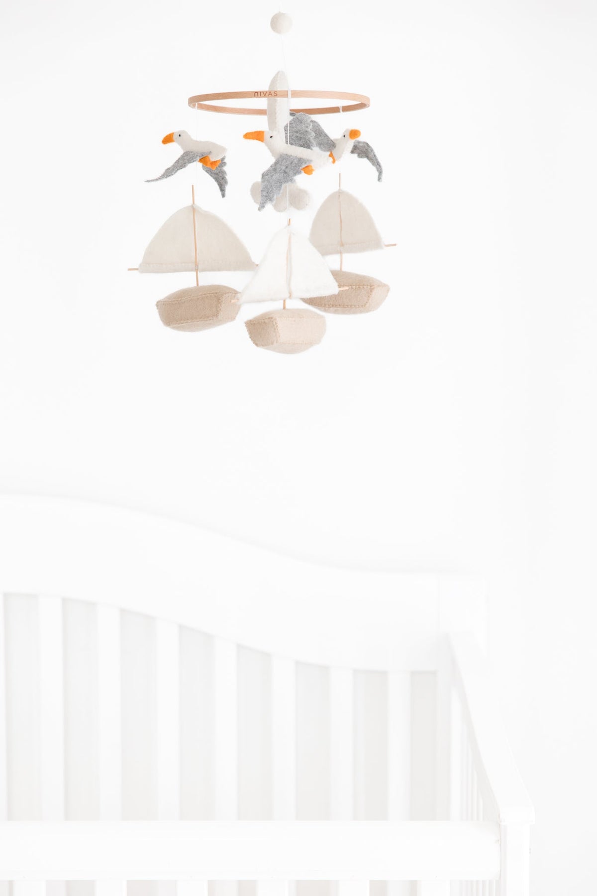 Sailboat & Seagull Crib Mobile