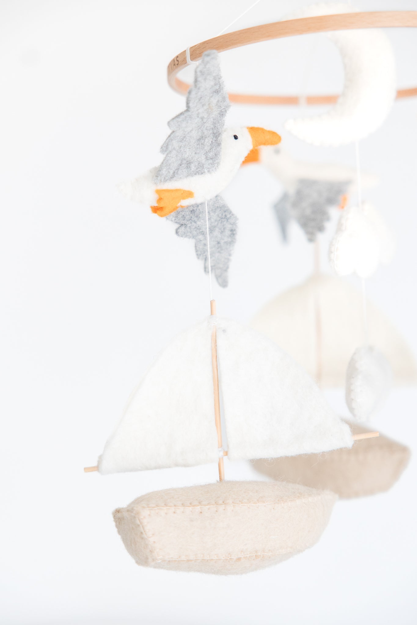 Sailboat & Seagull Crib Mobile