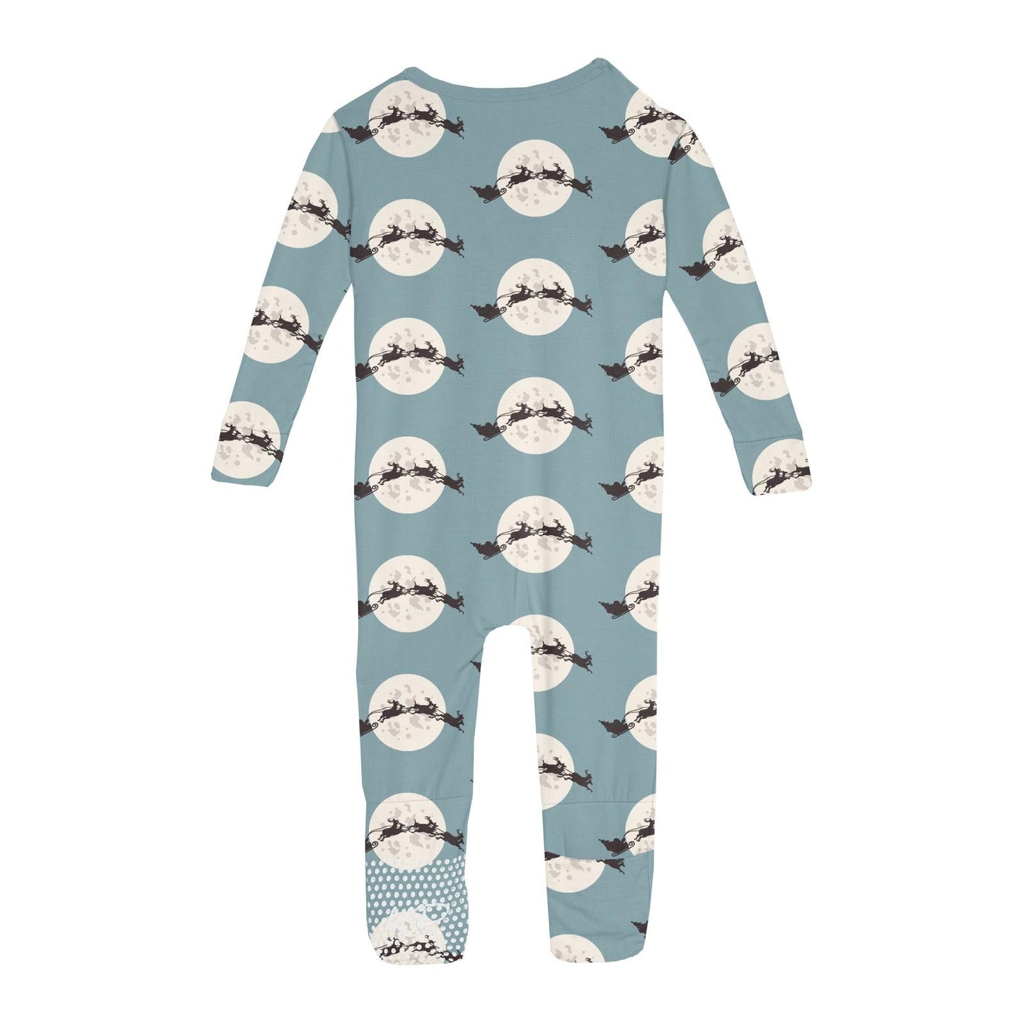 Print Convertible Coverall in Stormy Sea Santa's Sleigh