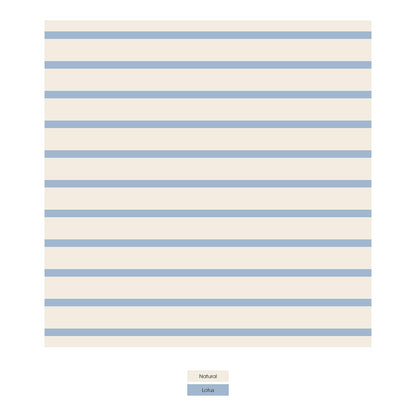 Print Convertible Sleeper with Zipper in Pond Sweet Stripe