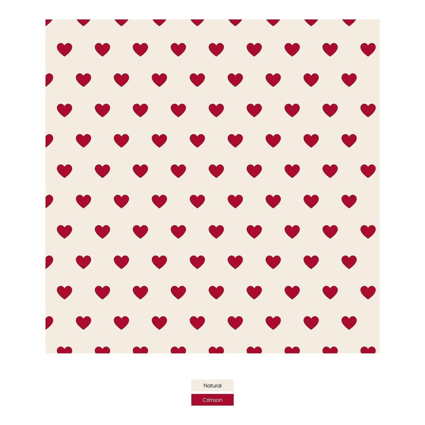 Print Convertible Sleeper with Zipper in Natural Hearts