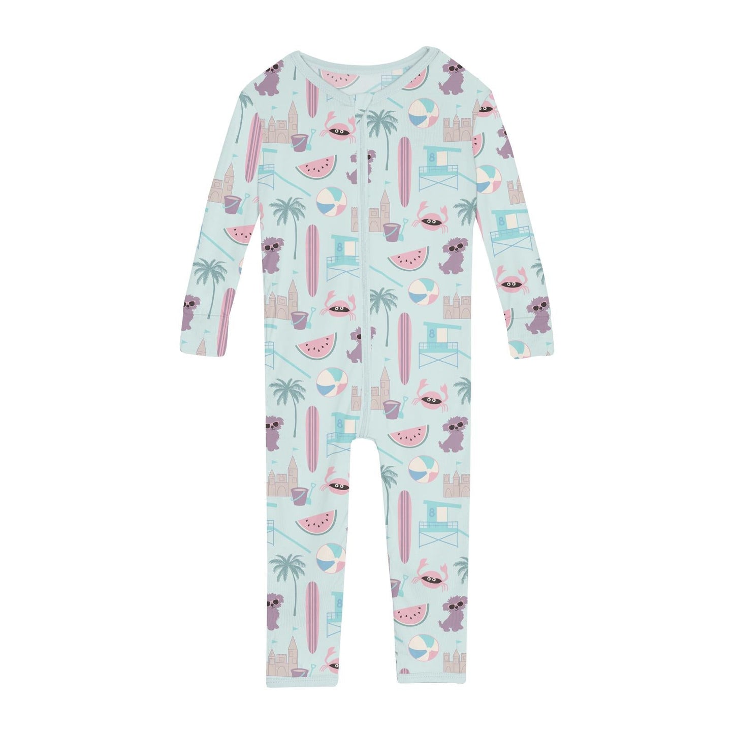 Print Convertible Sleeper with Zipper in Fresh Air Beach Day