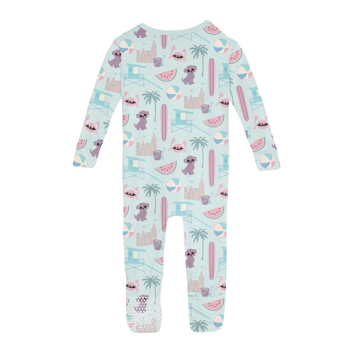 Print Convertible Sleeper with Zipper in Fresh Air Beach Day