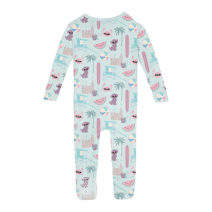 Print Convertible Sleeper with Zipper in Fresh Air Beach Day