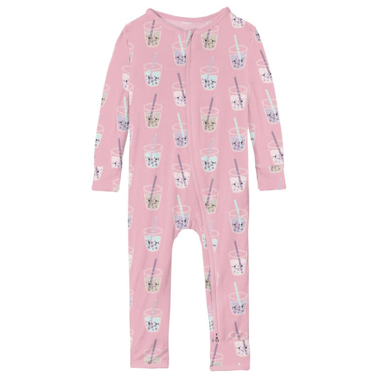 Print Coverall with 2 Way Zipper in Cake Pop Boba