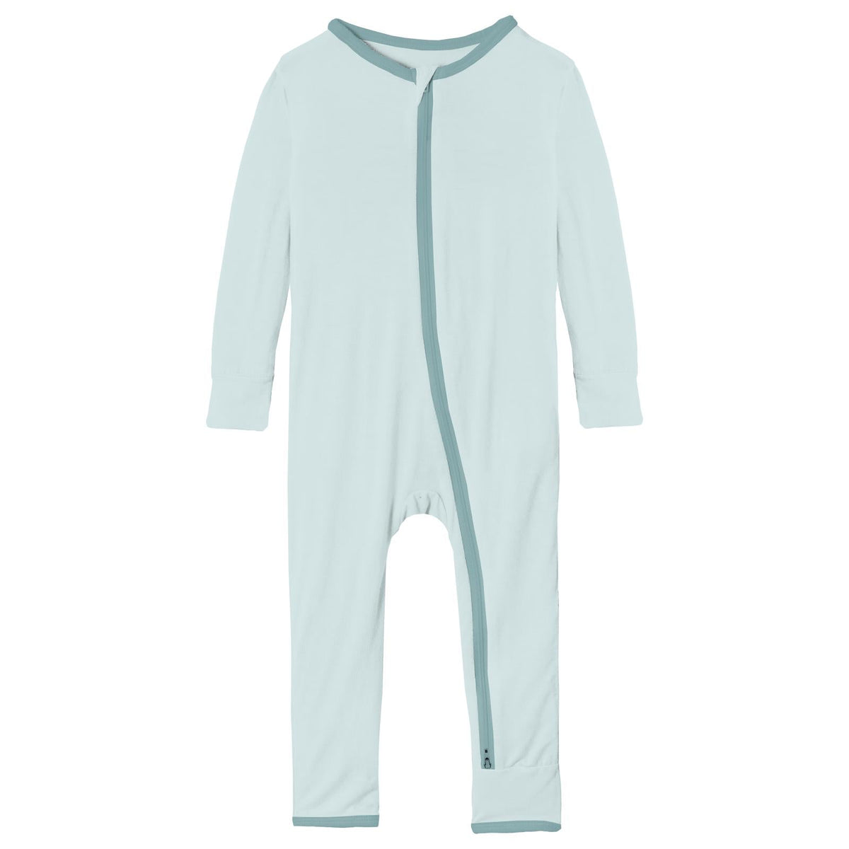 Applique Coverall with 2 Way Zipper in Fresh Air Zebra