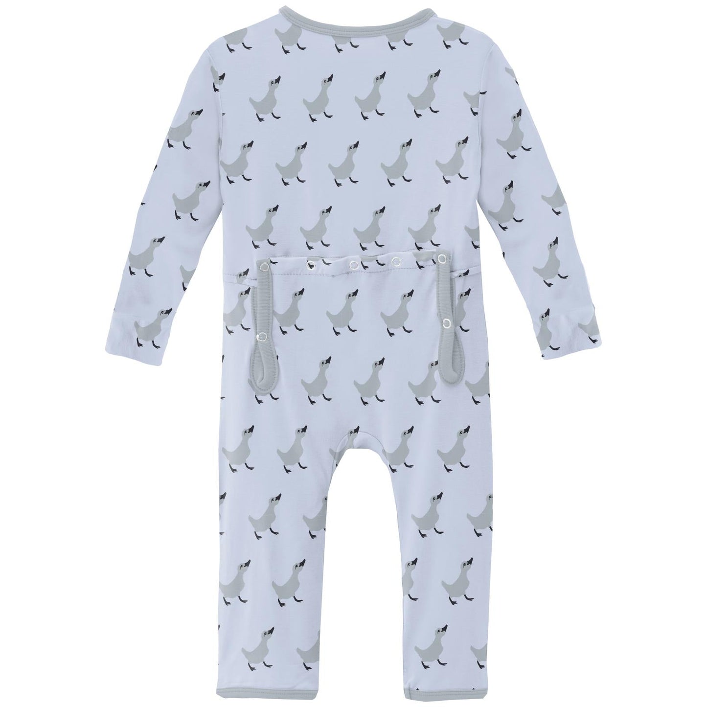 Print Coverall with 2 Way Zipper in Dew Ugly Duckling