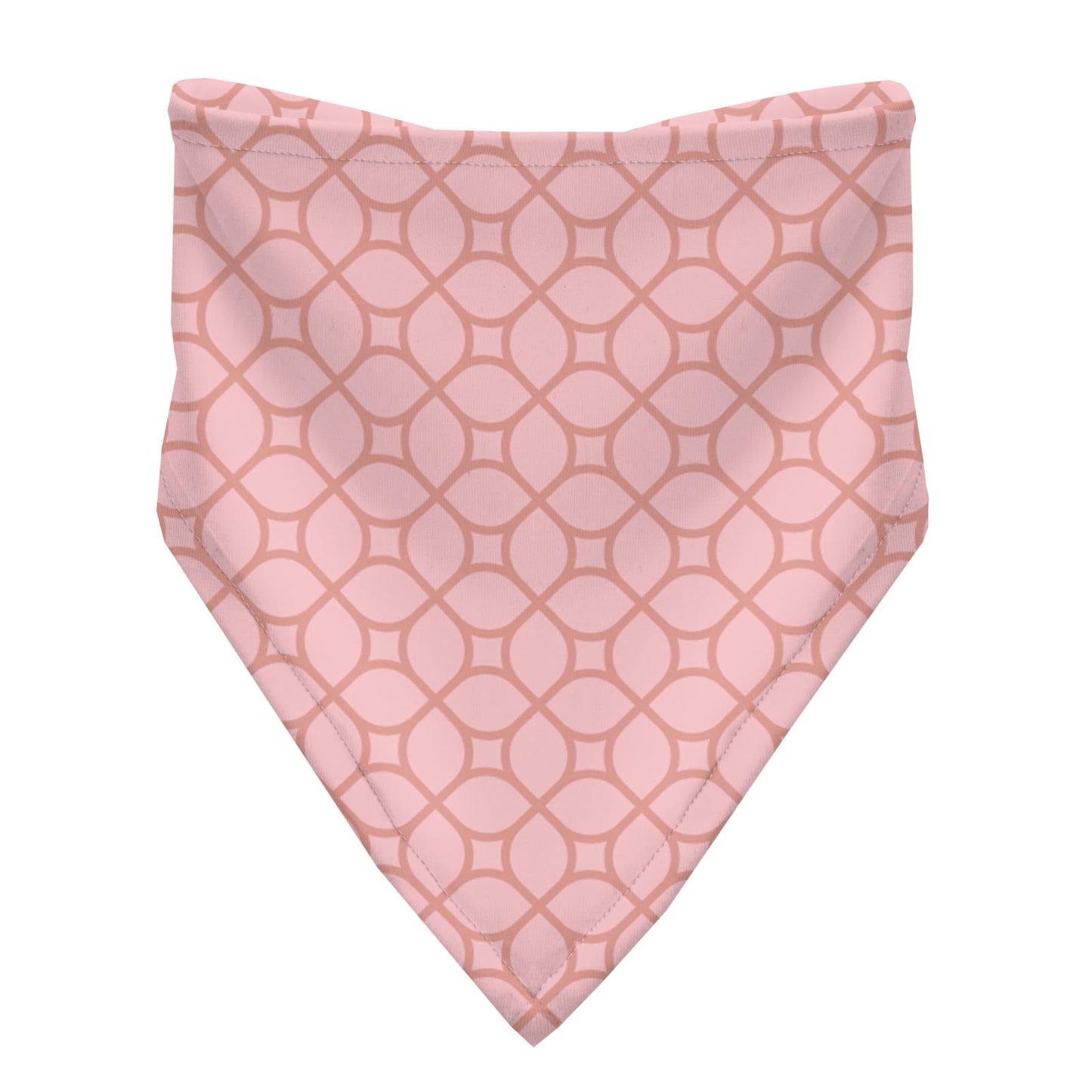 Print Bandana Bib Set of 3 in Spring Day Kites, Blush and Blush Spring Lattice