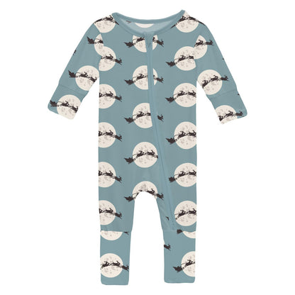 Print Convertible Coverall in Stormy Sea Santa's Sleigh