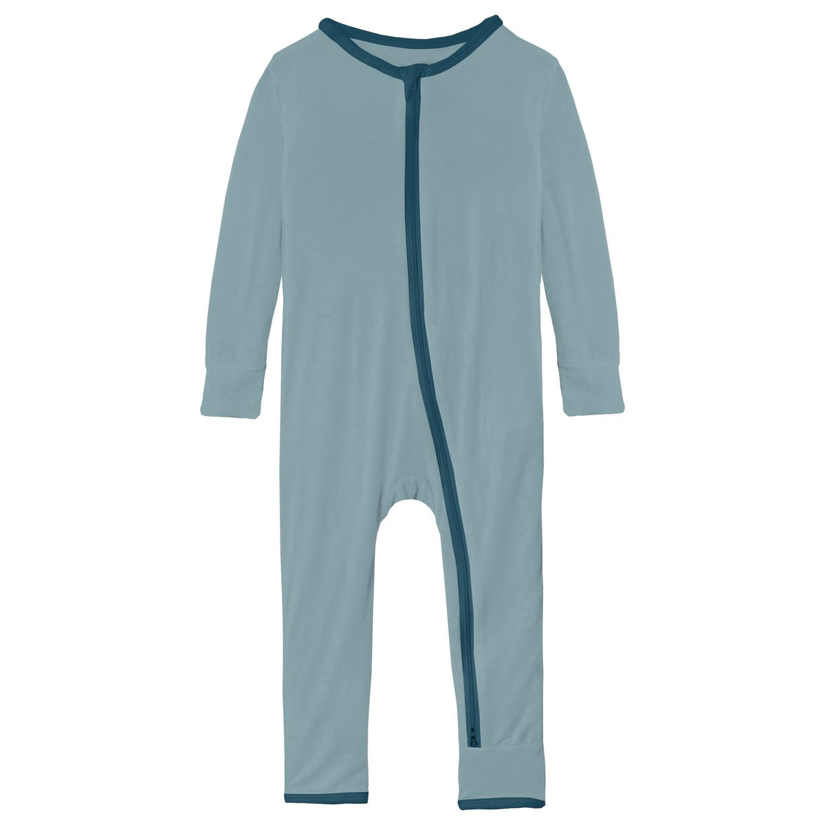 Applique Coverall with 2 Way Zipper in Stormy Sea Velveteen