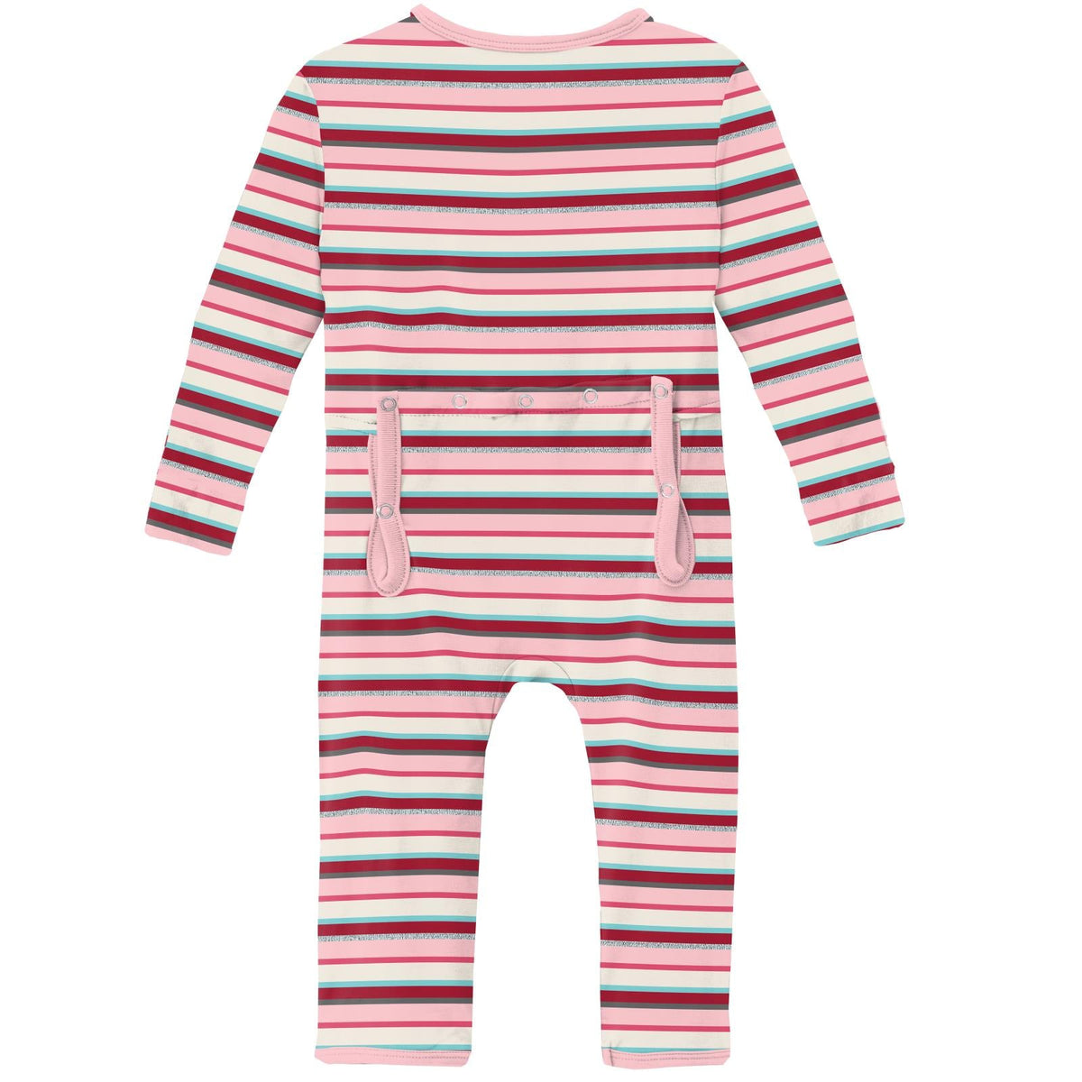 Print Coverall with Zipper in Anniversary Bobsled Stripe