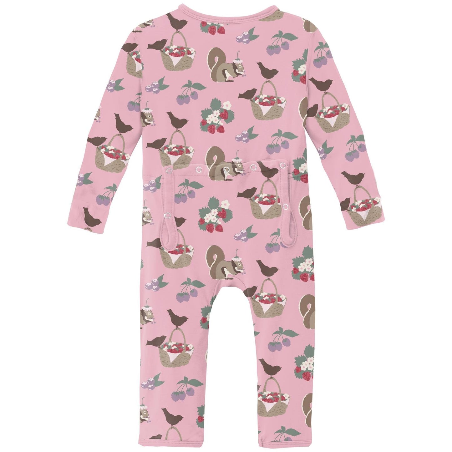 Print Coverall with 2 Way Zipper in Cake Pop Berry Picking