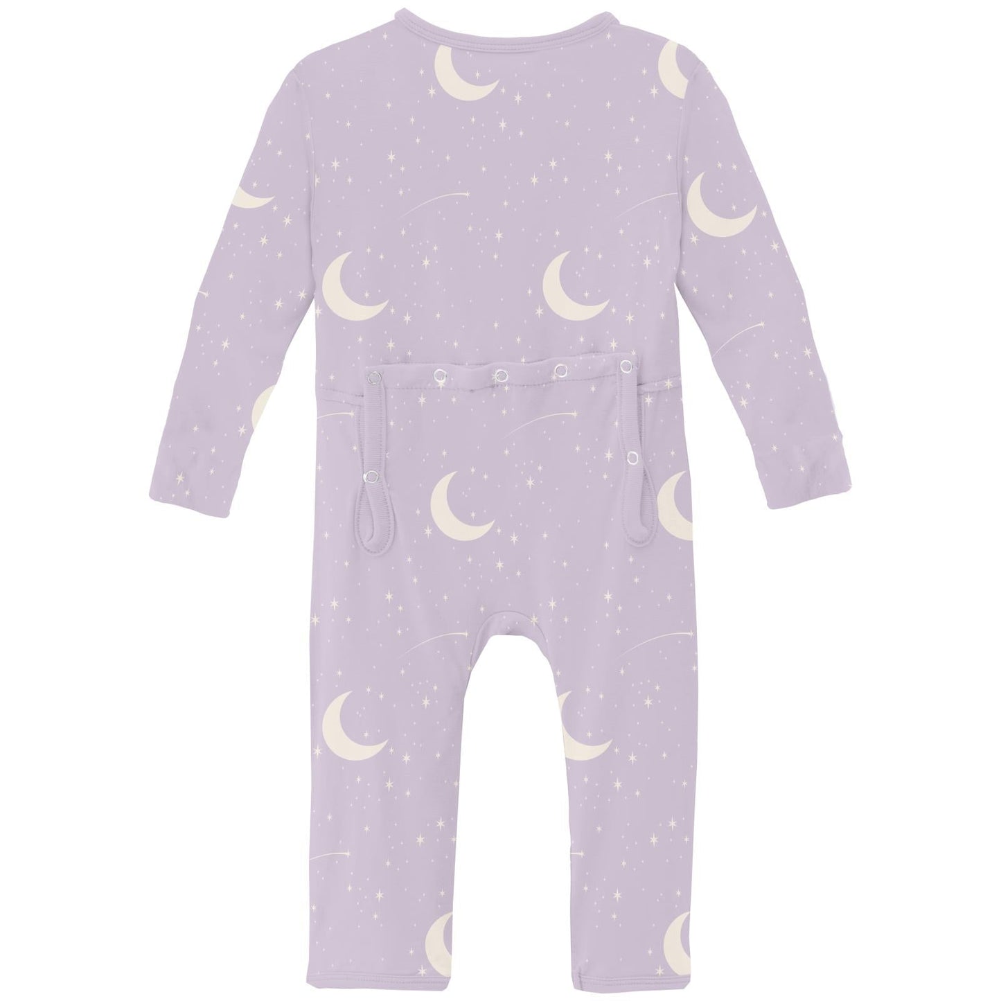 Print Coverall with 2 Way Zipper in Thistle Starry Sky & Moon