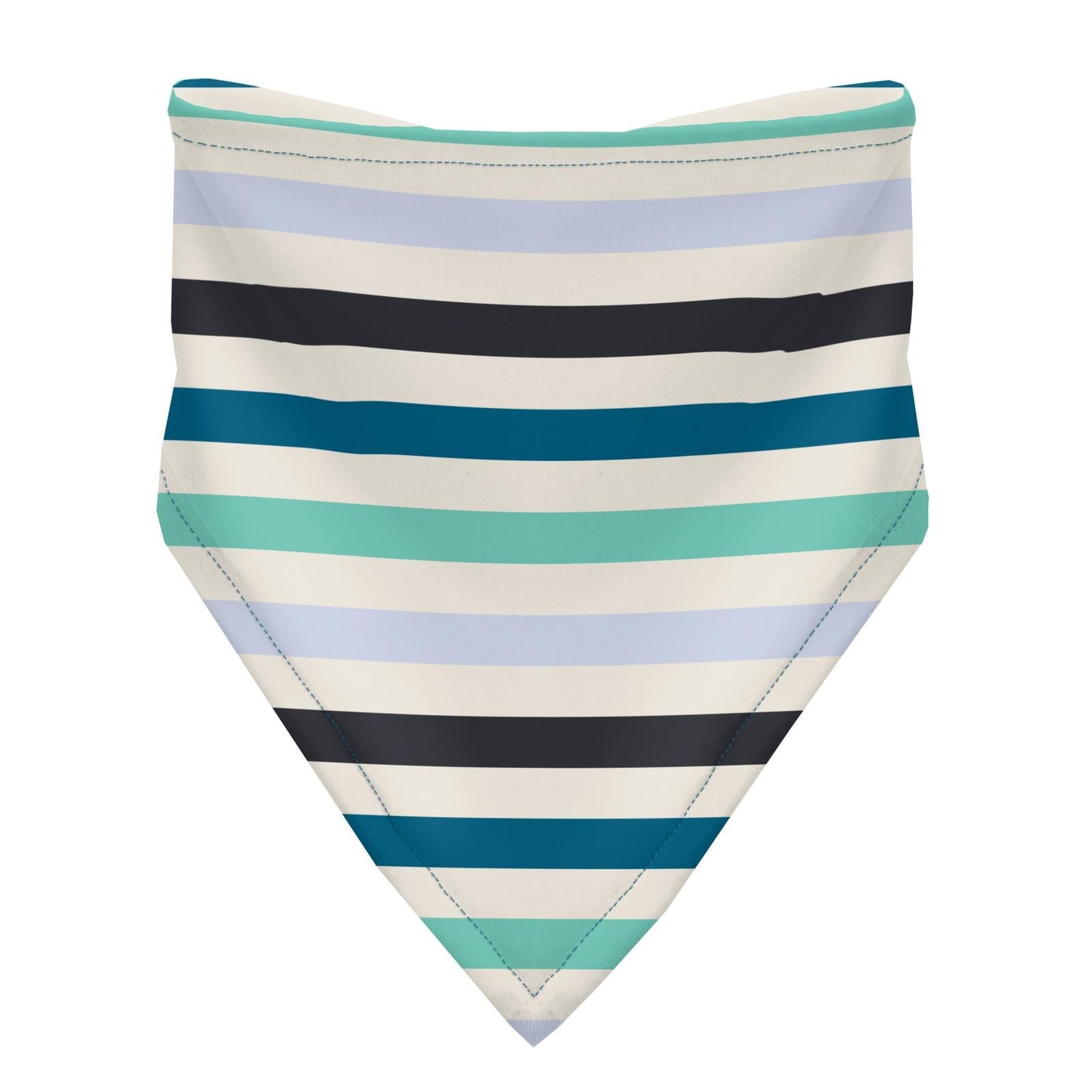Print Bandana Bib Set of 3 in Little Boy Blue Stripe, Dew & Seaport 3 Little Kittens