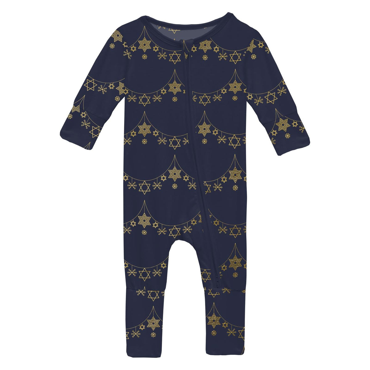 Print Convertible Coverall in Winter Garland