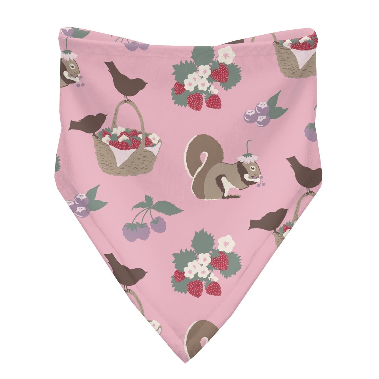 Print Bandana Bib in Cake Pop Berry Picking