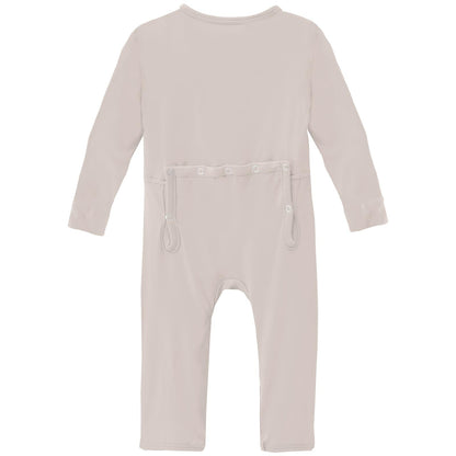 Coverall with 2 Way Zipper in Latte