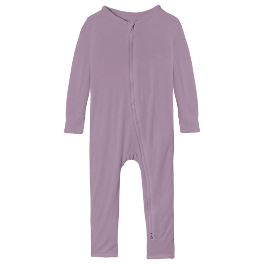 Coverall with 2 Way Zipper in Lavender