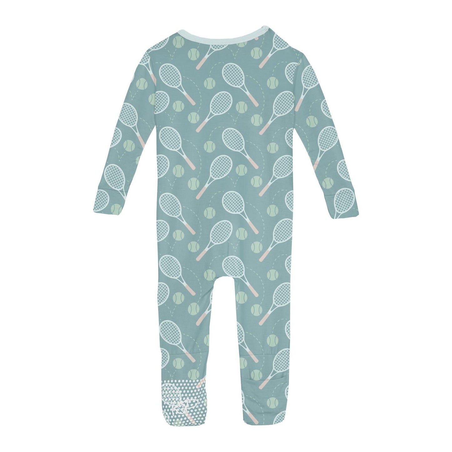 Print Convertible Sleeper with Zipper in Jade Tennis