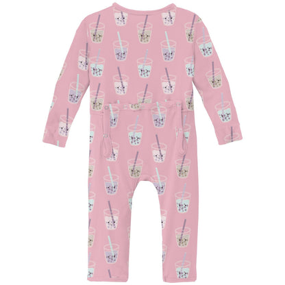 Print Coverall with 2 Way Zipper in Cake Pop Boba
