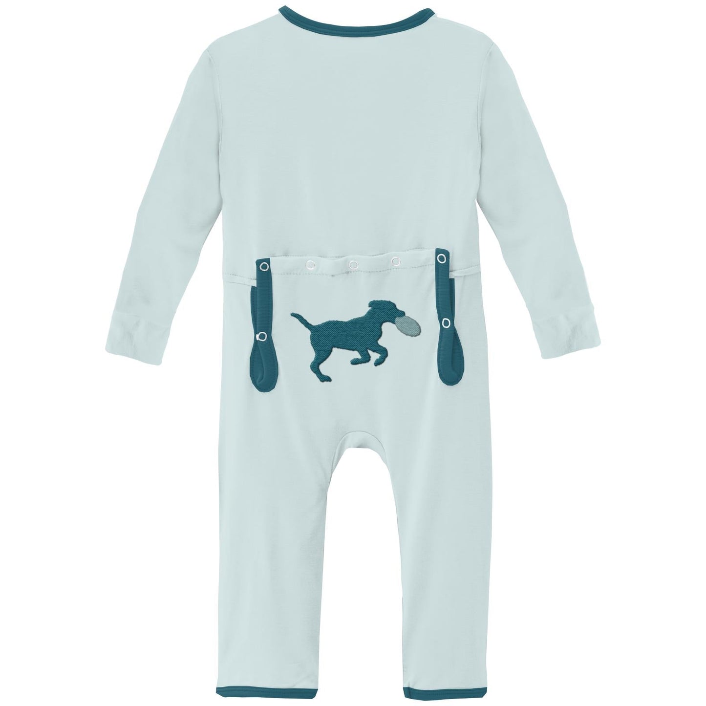 Applique Coverall with 2 Way Zipper in Fresh Air Frisbee Labs