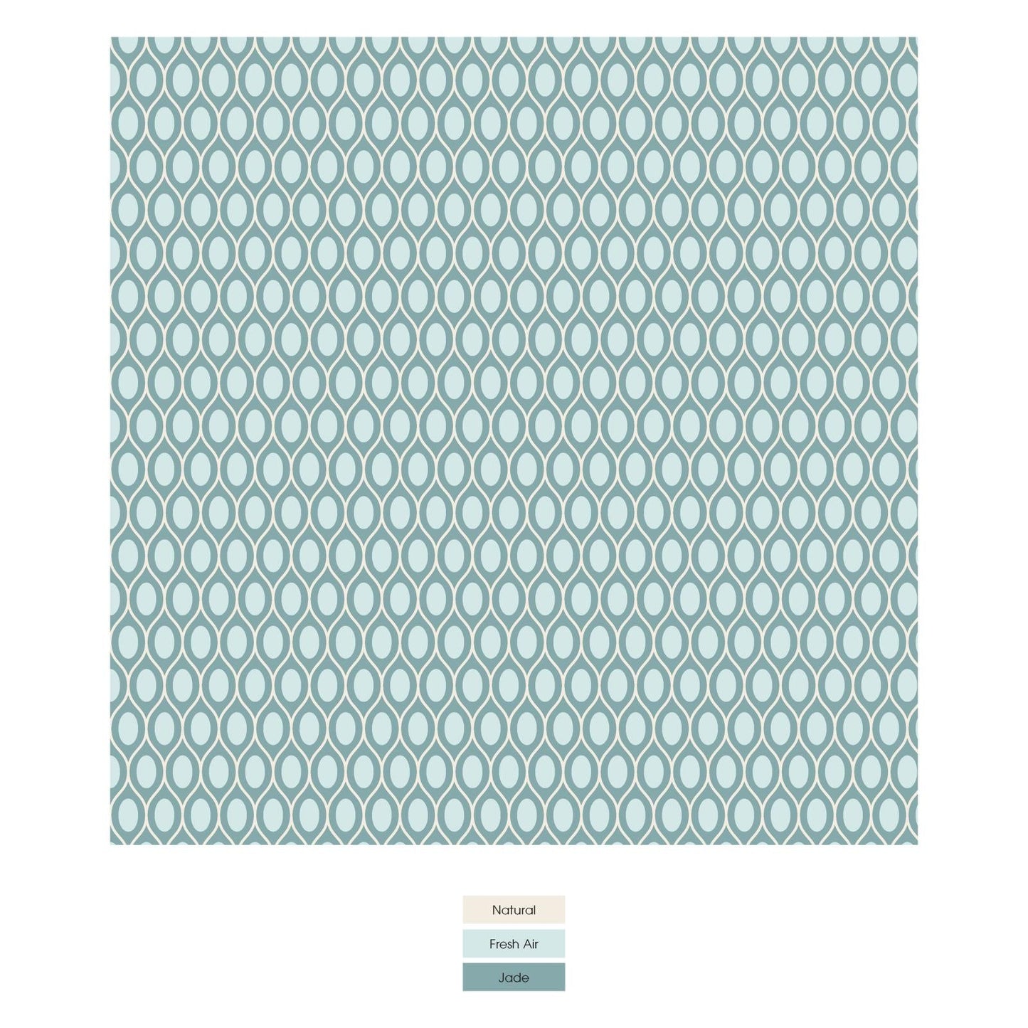 Print Bib Set of 3 in Natural Tree House; Jade Wavy Lattice & Fresh Air Frisbee Labs